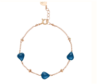 Bracciale Rosso Prezioso Donna Semino d'Amore in Argento BC00559SE BLUE LONDON